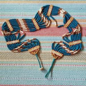 Boho Heishi & Brass Belt